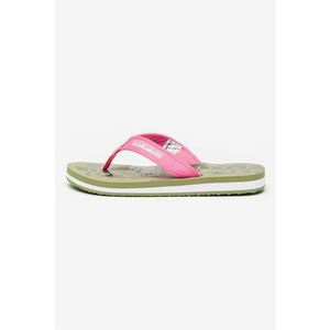 Papuci flip-flop cu logo Stick - Verde/Roz imagine