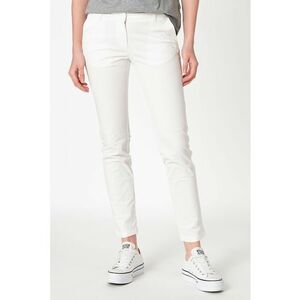 Pantaloni cu buzunare oblice Meridian - Alb imagine