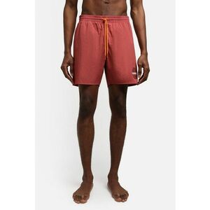 Pantaloni scurti de baie cu buzunare Verney - Rosu stins imagine