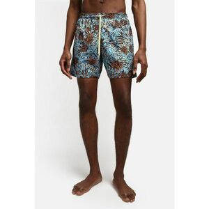 Pantaloni scurti de baie cu model - Portocaliu/Albastru aquamarin/Bleumarin imagine