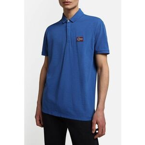 Tricou polo din bumbac pique Ebea - Albastru imagine