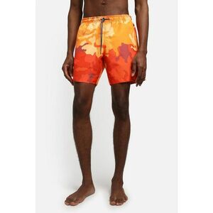 Pantaloni scurti de baie cu model - Portocaliu imagine