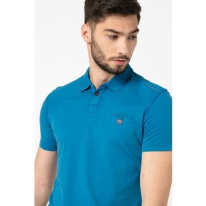 Tricou polo cu logo Elli - Albastru petrol imagine
