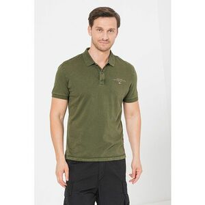 Tricou polo cu logo Elbas - Verde inchis imagine
