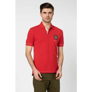 Tricou polo din material pique Elice - Rosu imagine