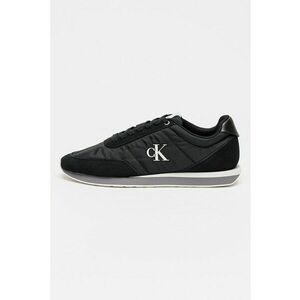 Pantofi sport cu insertii din piele intoarsa Retro Runner - Negru/Alb optic imagine