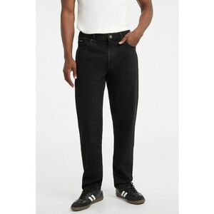 Blugi regular fit cu talie medie - Negru imagine