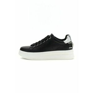 Pantofi sport flatform cu garnitura cu aspect metalizat - Negru imagine