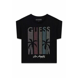 Tricou cu imprimeu logo cu strasuri - Negru imagine