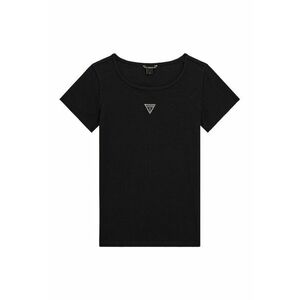Tricou uni din amestec de bumbac - Negru imagine