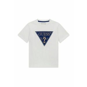 Tricou cu imprimeu logo - Alb murdar/Albastru imagine