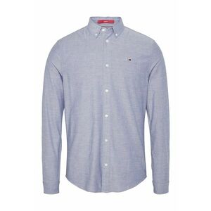 Camasa slim fit din amestec de bumbac organic - Alb/Albastru imagine