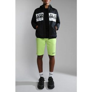 Pantaloni scurti cu snur si buzunare laterale - Verde lime imagine