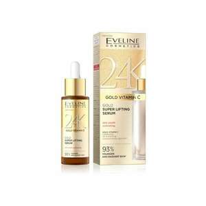 Ser Super Lifting 24K Gold cu Vitamina C Eveline - fermitate - hidratare - 30 ml imagine