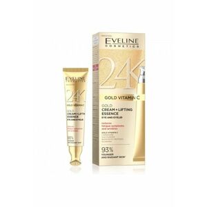Crema lifting pentru ochi si pleoape 24K Gold Vitamin C Eveline 15 ml imagine