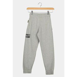 Pantaloni sport cu model logo Mob - Gri melange imagine
