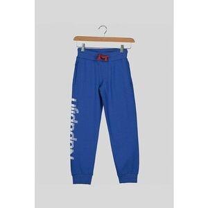 Pantaloni sport cu imprimeu logo Maloy - Albastru imagine