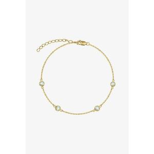 Bratara de argint veritabil placata cu aur de 14K - Auriu imagine