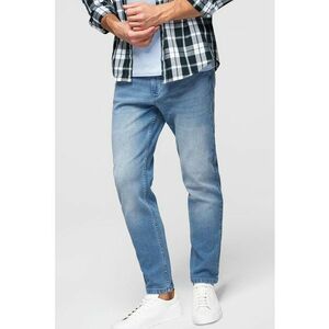 Blugi regularfit cu aspect decolorat imagine