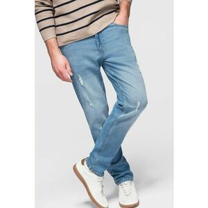 Blugi slim fit cu detalii deteriorate imagine