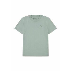 Tricou regular fit cu decolteu la baza gatului - Gri antichizat imagine