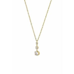Colier placat cu aur de 18K si decorat cu zirconia - Auriu imagine