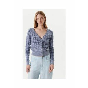Cardigan de dama - din bumbac cu decolteu in V imagine