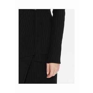 Cardigan dama - Negru - 35% poliamida - 30% viscoza - 30% lana - 5% casmir - OS imagine