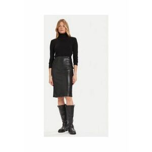 Fusta - imitatie de piele - neagra - 100% imitatie de piele imagine