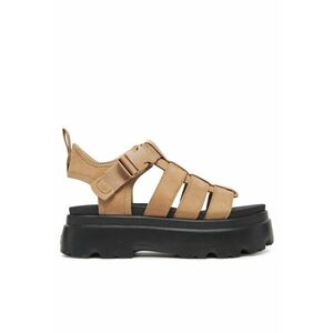 Sandale dama Sand W Cora - piele naturala - negru/bej imagine