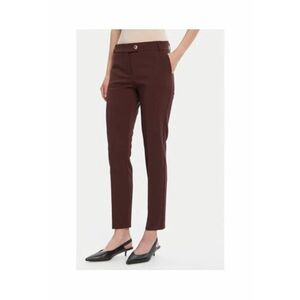 Pantaloni dama - maro - 90% poliester - 10% elastan - imagine