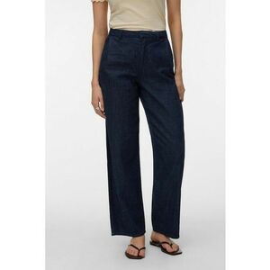 Pantaloni drepti din denim - Bleumarin imagine
