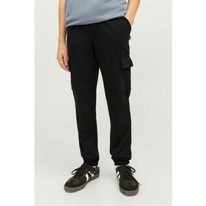 Pantaloni de trening cargo cu snur de ajustare - Negru imagine