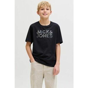 Tricou din bumbac organic cu imprimeu logo - Alb/Negru/Gri antracit imagine