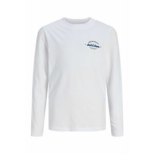 Bluza de trening dn bumbac cu model uni - Alb/Albastru inchis imagine