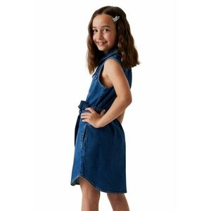 Rochie mini cu nasturi - Denim Blue imagine