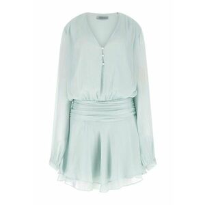 Rochie scurta cu maneci lungi - Verde deschis imagine