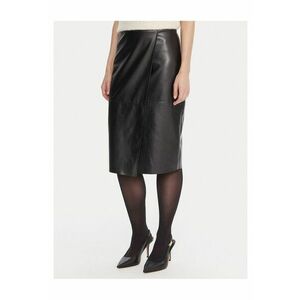 Fusta dama - din piele ecologica - neagra imagine