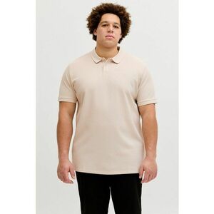 Set de triocuri polo cu model uni - 2 piese - Negru/Bej deschis imagine