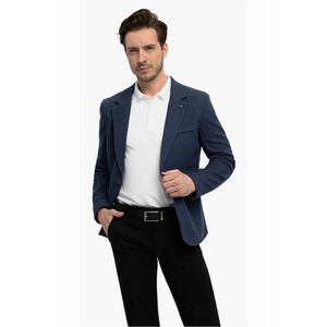 Sacou barbati JB-Elon - Regular Fit - cu buzunare cu clapa - denim - Albastru inchis imagine