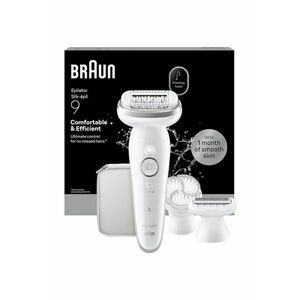 Epilator Silk-épil 9 9-030 3D Flex 360° - Wet & Dry - Smart Touch - - Alb/Argintiu imagine