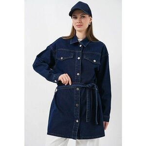 Trenci dama - din denim - bleumarin - One Size imagine