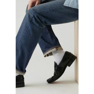 Blugi relaxed fit cu buzunare - Albastru petrol imagine