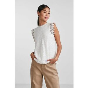 Top din dantela Colline - Alb optic imagine