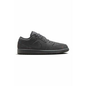 Pantofi low din piele pentru baschet Air Jordan 1 - Gri antracit imagine