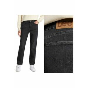 Blugi Dama - Carol - Straight Fit - Talie Inalta - 5 Buzunare - Lungi - Fermoar - Bumbac - W27-L33 US - Negru imagine