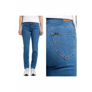 Blugi Dama - Marion Straight - Straight Fit - Talie Inalta - 5 Buzunare - Lungi - Fermoar - Bumbac - W28-L33 US - Albastru imagine