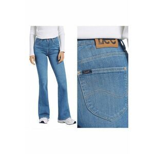 Blugi Dama - Breese - Bootcut - Talie Inalta - 5 Buzunare - Lungi - Fermoar - Bumbac - W31-L31 US - Albastru imagine