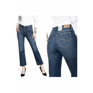 Blugi Dama - Talie Inalta - 5 Buzunare - Fermoar - Lungi - Bumbac - Albastruwqf - Albastru imagine