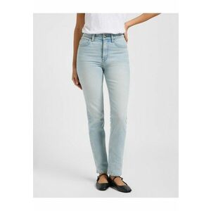 Blugi Dama - Carol - Straight Fit - Talie Inalta - 5 Buzunare - Fermoar - Lungi - Bumbac - W28-L33 US - Albastru imagine